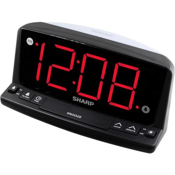 LED Digital Alarm Clock – Simple Operation - Easy to See Large Numbers - Picture 1 of 5